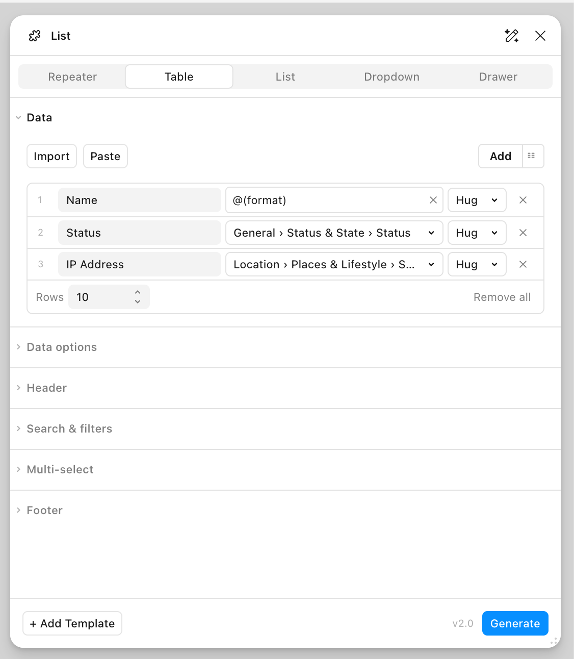 Table Engine Plugin